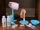 VINTAGE MATTEL BARBIE 1964-65 BARBIE'S COLOR' N CURL SET PARTS See pics