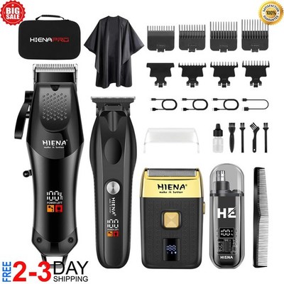 Professional Hair Clippers for Men,Professional Barber Clippers and Trimmer Set