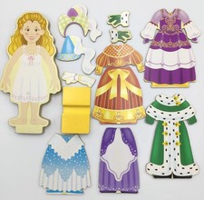 Melissa Doug Princess Elise 14 Pc. Magnetic Dress Up Doll Clothing Replacement