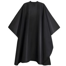64" x 56" Waterproof Barber Cape for Men Adjustable 56 x 64, Pure Black