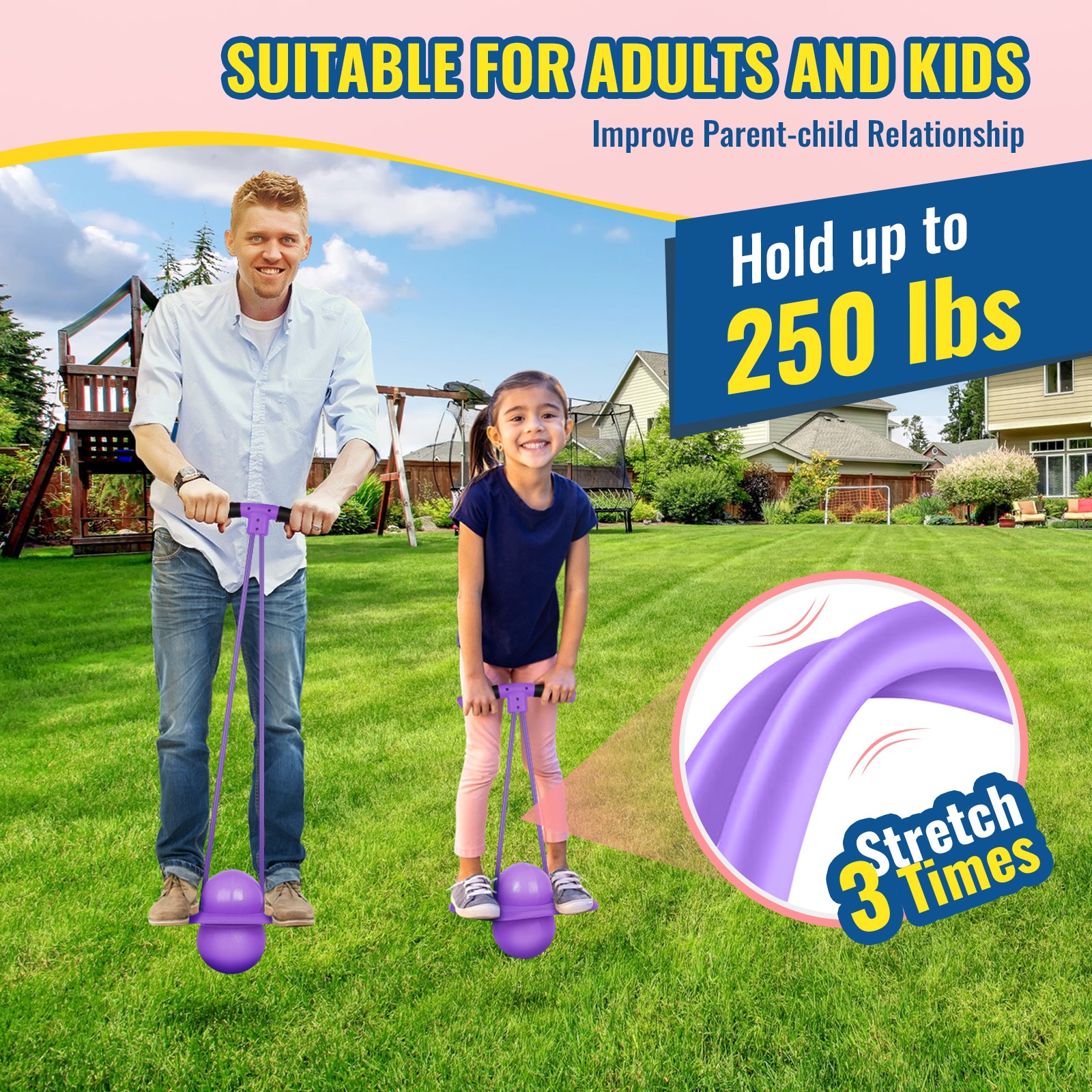 Kids Pogo Ball - Bounce & Play Hopper Ball for Age 5+,Sturdy Pogo Stick for Kids