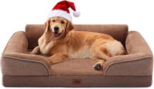 XL Orthopedic Dog Beds for Large Dogs Waterproof Egg-Crate Foam Pet Couch Bed