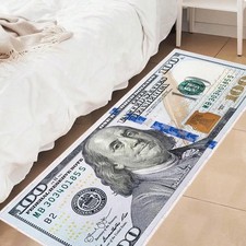 One Hundred Dollar Design Area Rug, Currency ...