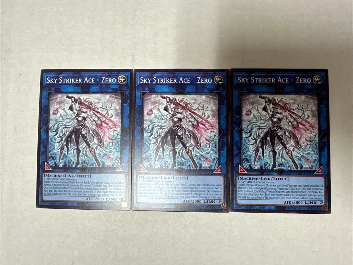 3x Sky Striker Ace = Zero Common L26D-ENS34 Legendary Modern Decks 2026  playset
