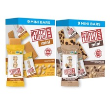 Perfect Bar Mini Protein Bars, Peanut Butter and Dark Chocolate Chip Peanut B...