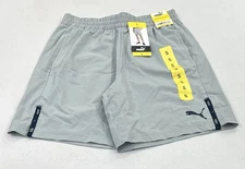 Puma Men's Active Woven Shorts, Gray, Size S