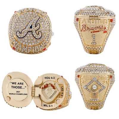 MLB 2021 Atlanta Braves World Series Championship Ring #1 Albies Size 9 11 13