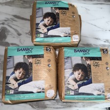 Bambo Nature Over Night Size 5 3 Packs Of 22 Diapers 
