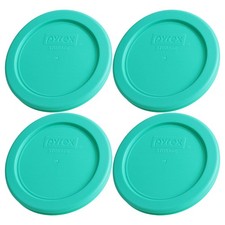Pyrex 7202-PC (1-Cup) Green Food Storage Lid (4-Pack) - Made in USA