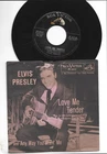 TEEN bw/ ROCK 45 w/ PIC SLEEVE - ELVIS PRESLEY - LOVE ME TENDER - HEAR -1956 RCA