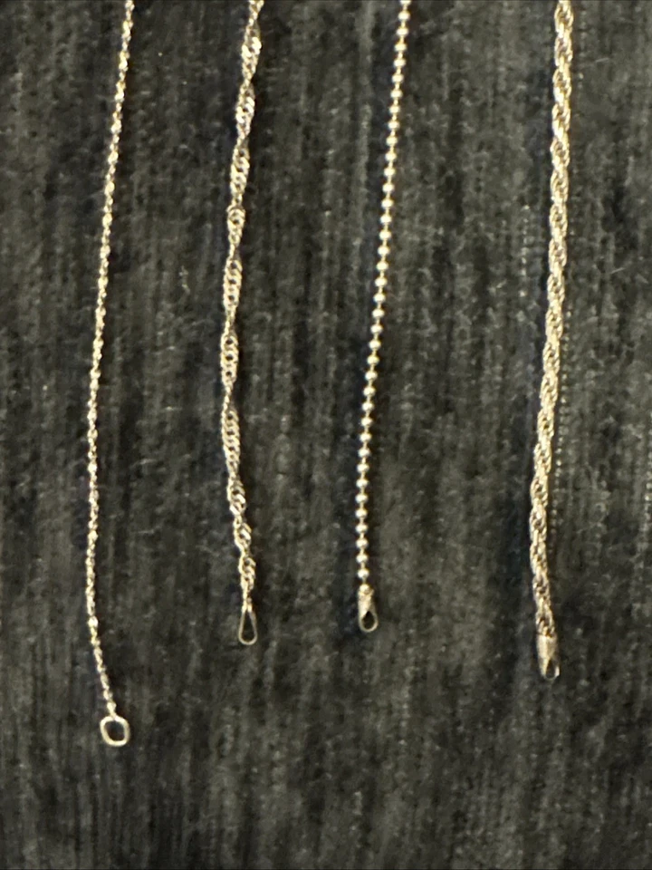 Vintage~Sterling Silver~4 Piece Cute Petite Stackable Bracelet Set~7.5”~.925~ - Image 4 of 4