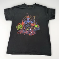 Vintage Fantasy Goblin Demon Graphic T- Shirt Gilden Cotton Sz M Metal Style