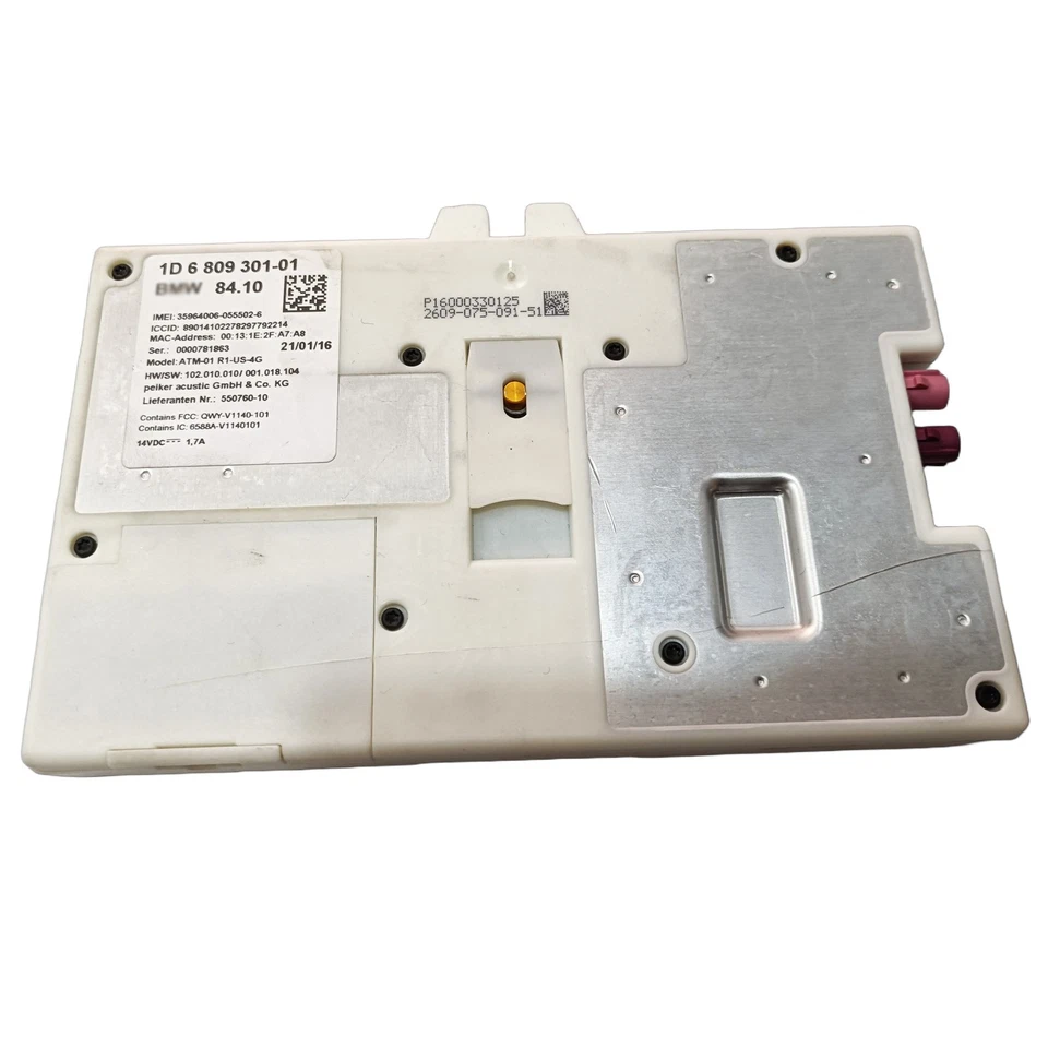 Módulo de unidad de control telemático 84108734741 OEM 8734741 BMW F15 F36 F44 G01 Foto 2 de 4