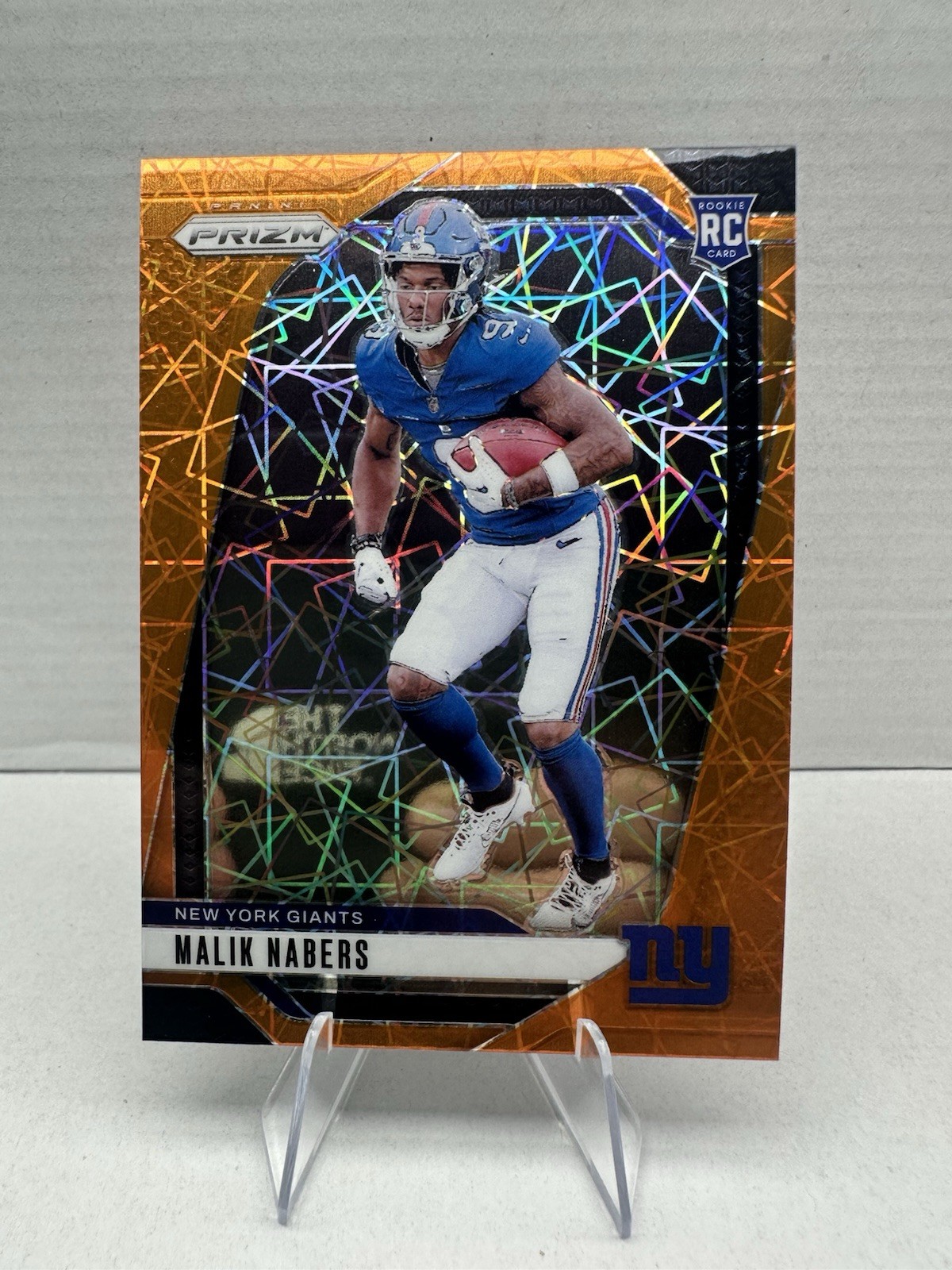 2024 Panini Prizm - Rookies Malik Nabers #370 Lazer Prizm (RC)