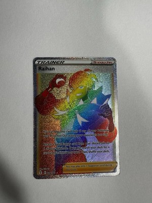 Raihan 224/203  Evolving Skies Secret Rare Rainbow Full Art Trainer