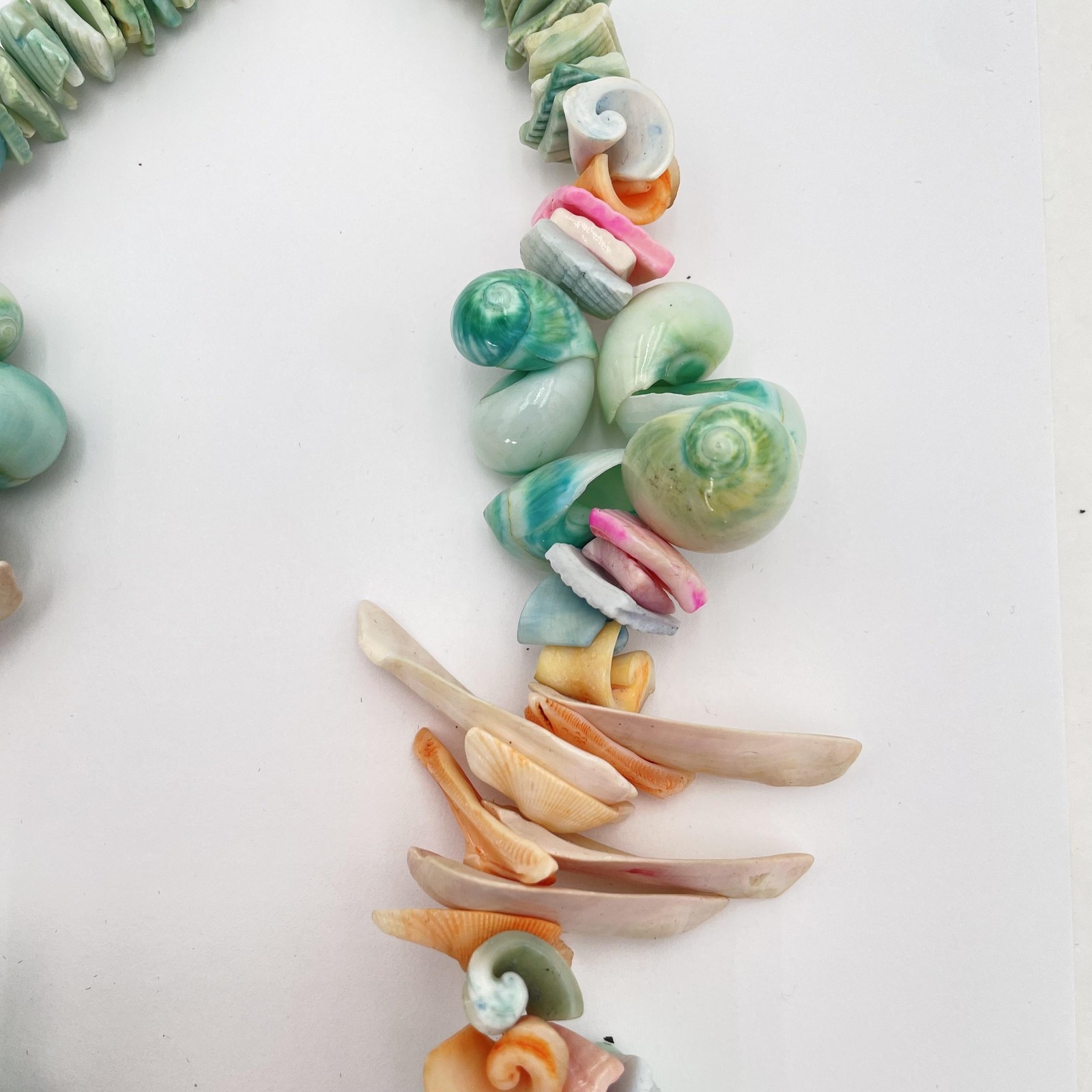 Boho Multicolor Shell Beaded Statement Necklace C… - image 11