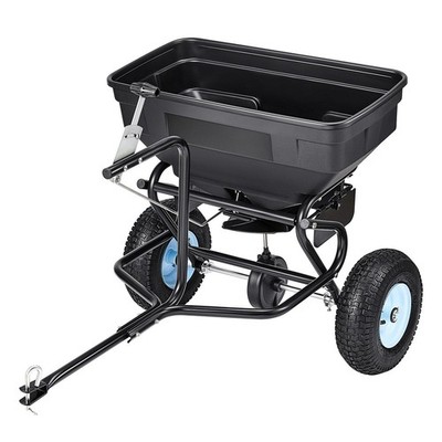 130LB Tow/Push Spreader: Powder-Coated Steel, 13'' Tires, 30 Rate Controls