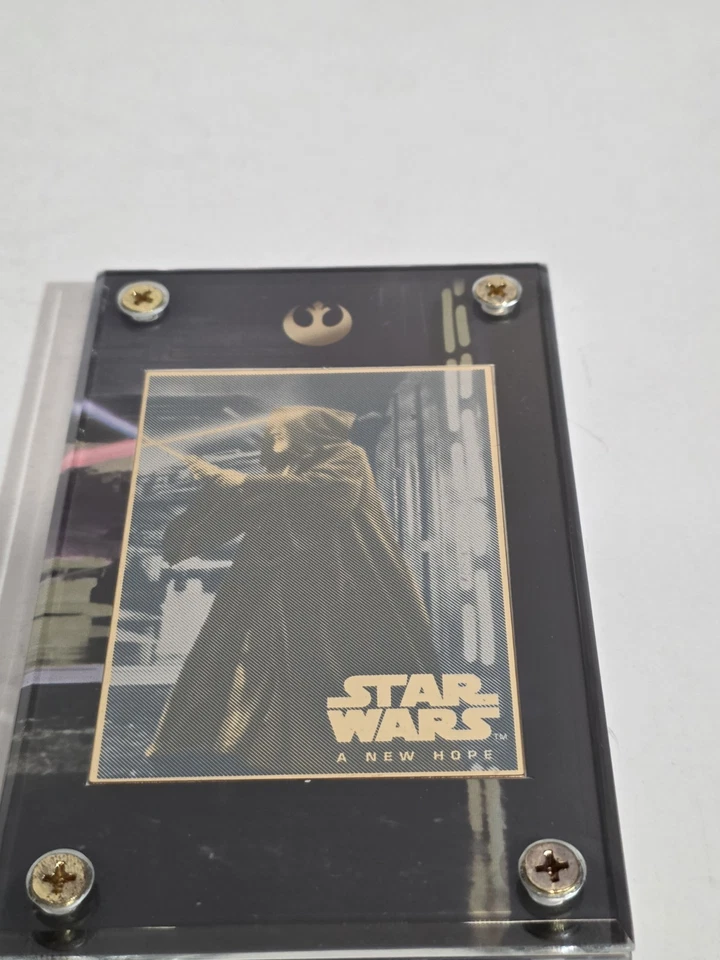 Star Wars Authentic Images 24 Kt Gold Cards Obi Wan Ben Kenobi / Darth Vader - Image 2 of 4
