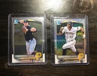 Konnor Griffin 2-Card Rookie Lot 2025 Bowman Chrome Mojo Draft Pirates RC Rookie