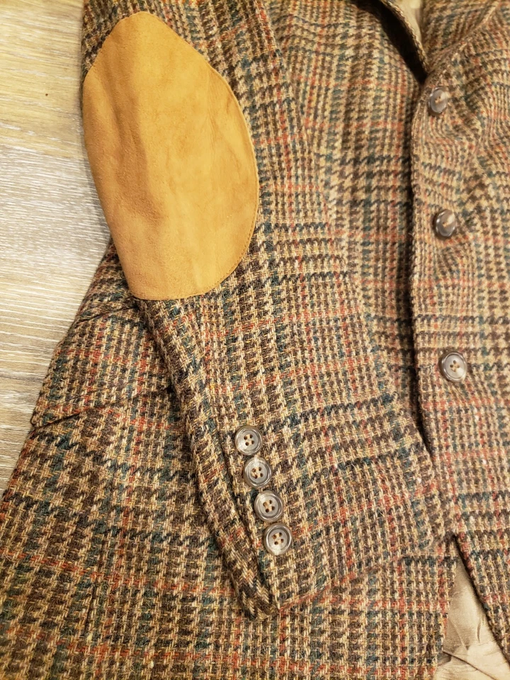 De Colección Polo Ralph Lauren Etiqueta Verde Juvenil Pata de Gallo Traje Ecuestre Abrigo Talla 16 Foto 3 de 4