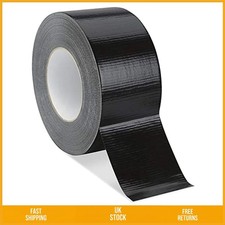 Strong Adhesive Heavy Duty Black Gaffa Duct Tape Waterproof Roll 50m x 50mm 0.24 per metre