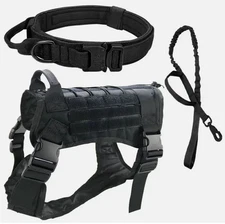 No-pull Tactical Dog Harness Extra Large Military Training Dog Vest with Handle