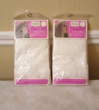 2 NEW VintageLace Mantilla Catholic Church Chapel Veil Head Covering Latin Mass