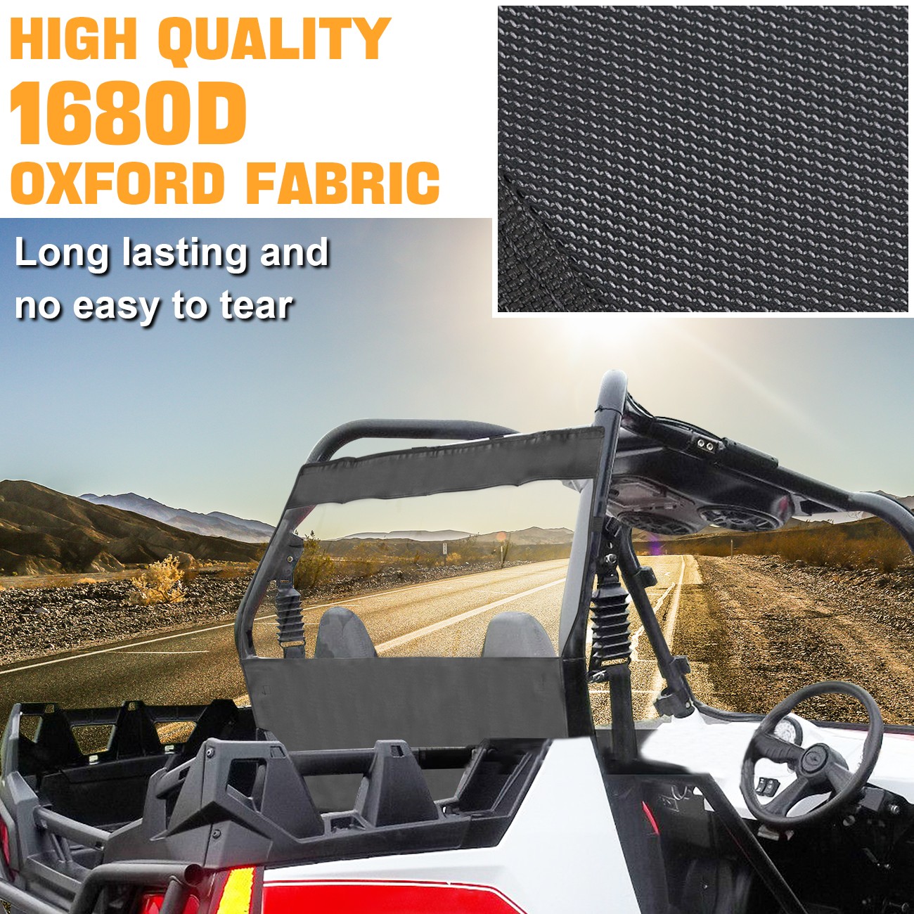 For Polaris Ranger RZR 800 XP 900 2007-14 Rear Window Back Windshield Waterproof