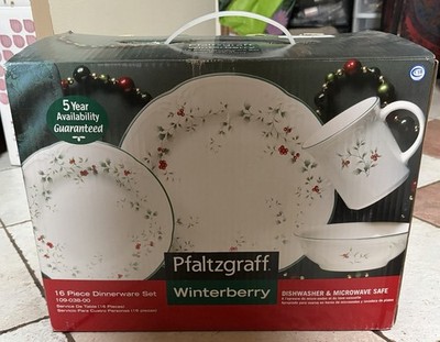 Pfaltzgraff Winterberry Dinnerware Set 16 Piece (4 - 4 pc. place settings) NEW