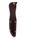 Vintage Brown Leather Fixed Blade Knife Sheath Germany Fits Up To 2.75” Blade — photo 1