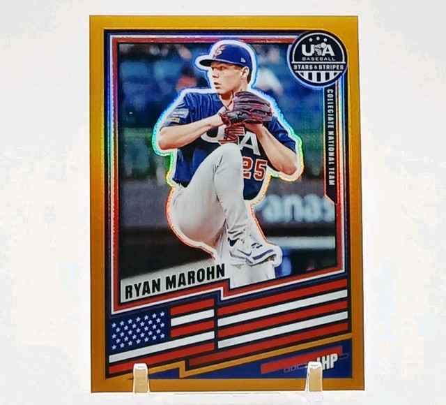 #/10 Ryan Marohn True Gold Prizm 2026 Panini USA Stars & Stripes 182 RC Rookie