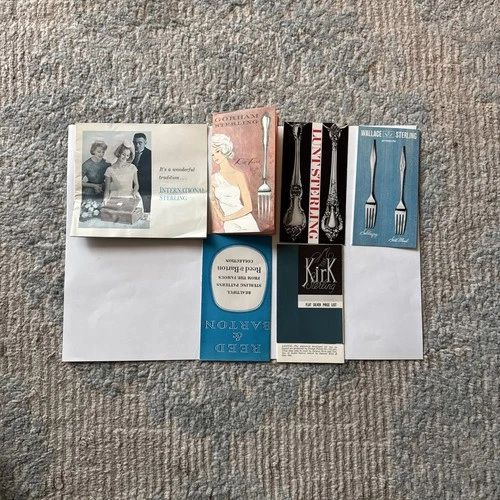 1950-1960s Gorham Sterling with Many Different Syles Booklets