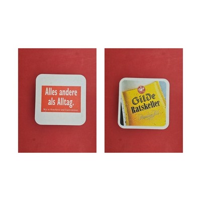guild anything but everyday. brewery beer mat beer