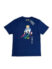 Polo Ralph Lauren Polo Bear Navy Blue T Shirt Size Large 14-16 New w tags