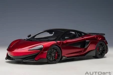 1/18 McLaren 600LT Volcano Red & Carbon Composite Model Car By AUTOart 76085