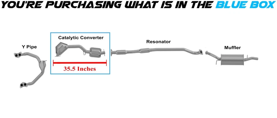 Одобренный EPA каталитический подходит: 2005 Saab 9-2X и 2002-2005 Subaru Impreza 2,5 л - Изображение 3 из 4