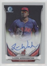 2014 Bowman Chrome Prospect Auto LeVon Washington #BCAP-LW Auto fm0