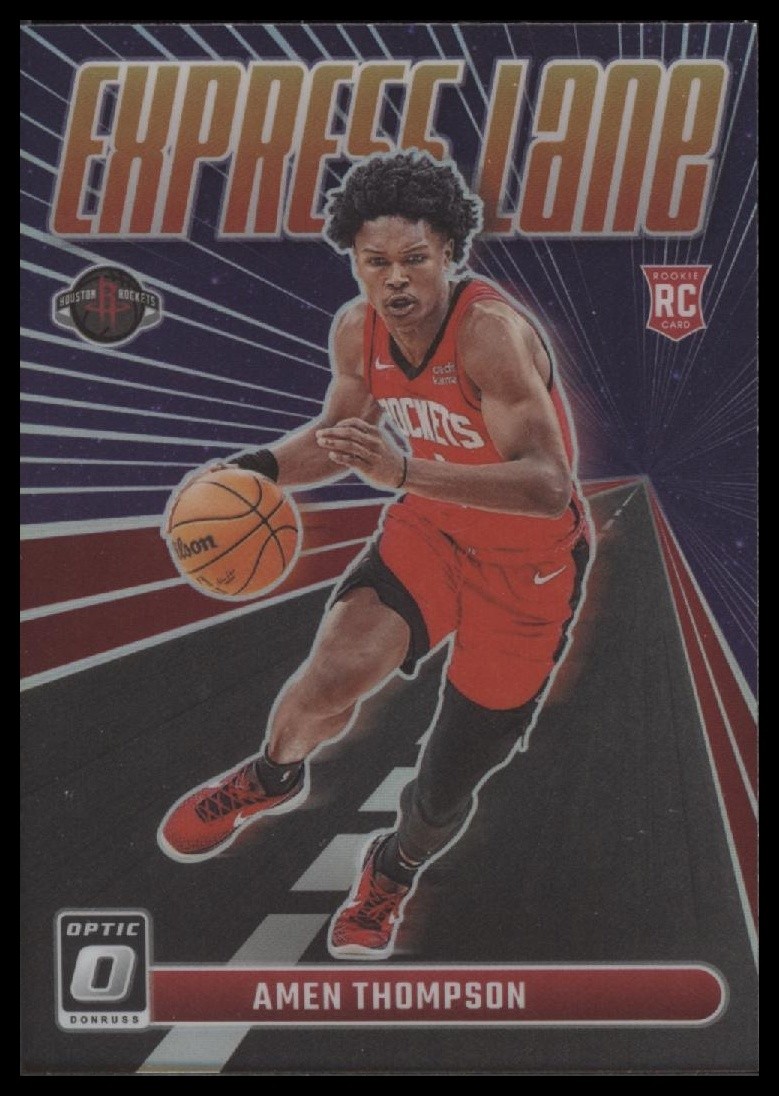 2023-24 Donruss Optic #2 Amen Thompson Express Lane Purple