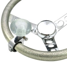 Clear Retro Series Adjustable Suicide Brody Knob Translucent With Metal Flake