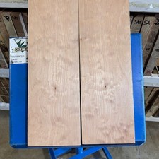 Quilted Maple 1/2"  Quilt DENSE Bookmatch KD Big Leaf 22"x15"x.5" Fig Carve Top