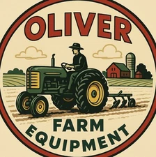 Retro Style Oliver Farm Equipment Machinery Tractors High Quality Garage Sign