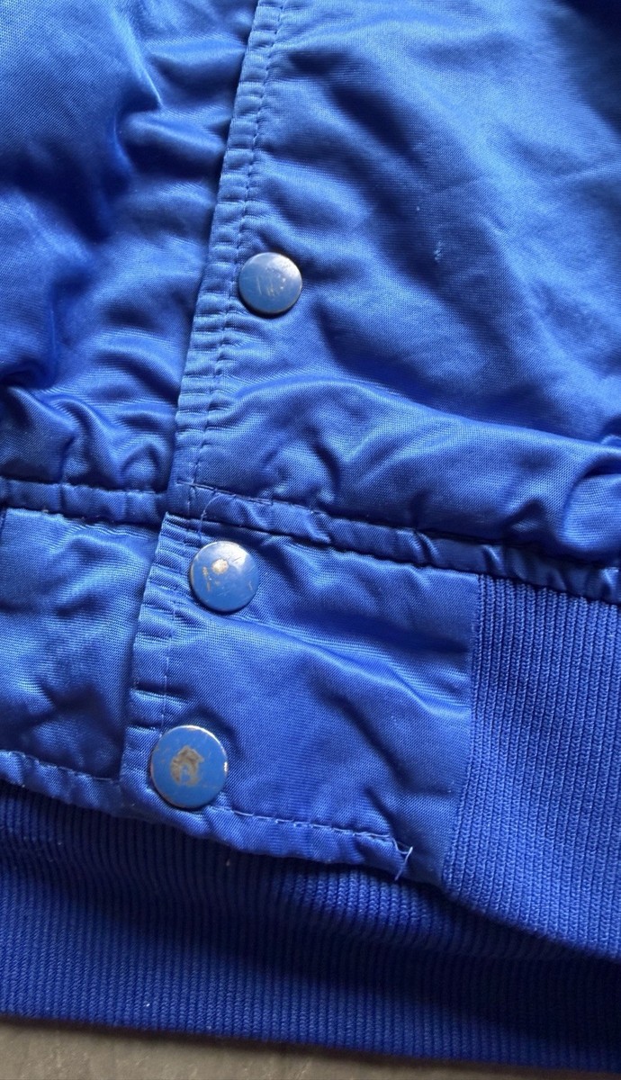 Vintage 80s 90s Seattle Seahawks Starter Satin Jacket Blue NFL