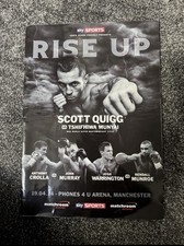 Boxing Programme X 2 - Scott Quigg Rise Up (signed) And High Stakes