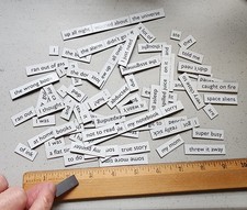 Magnetic Poetry Kit Vintage homework Excuses school teacher student dog ate hw