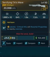 Borderlands 4 (BL4) 🎉 MODDED T.K's Wave ✨ (21K HIGH DAMAGE) (Jak)