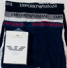 Men's Emporio Armani Boxer underwear 3 pack cotton stretch  M,L @ SALE