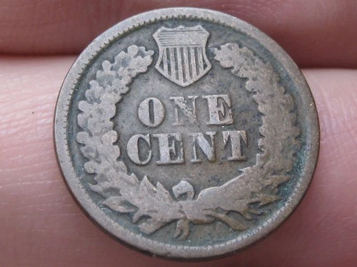 1866 Indian Head One Cent Penny- Good/VG Details