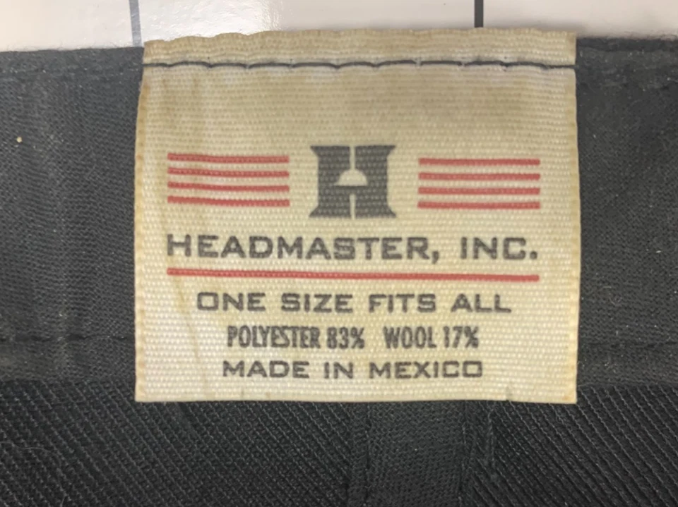 Sombrero LUCKY 13 auténtico de Headmaster Inc. Snapback de malla negro MEXICO 101325B Foto 3 de 4