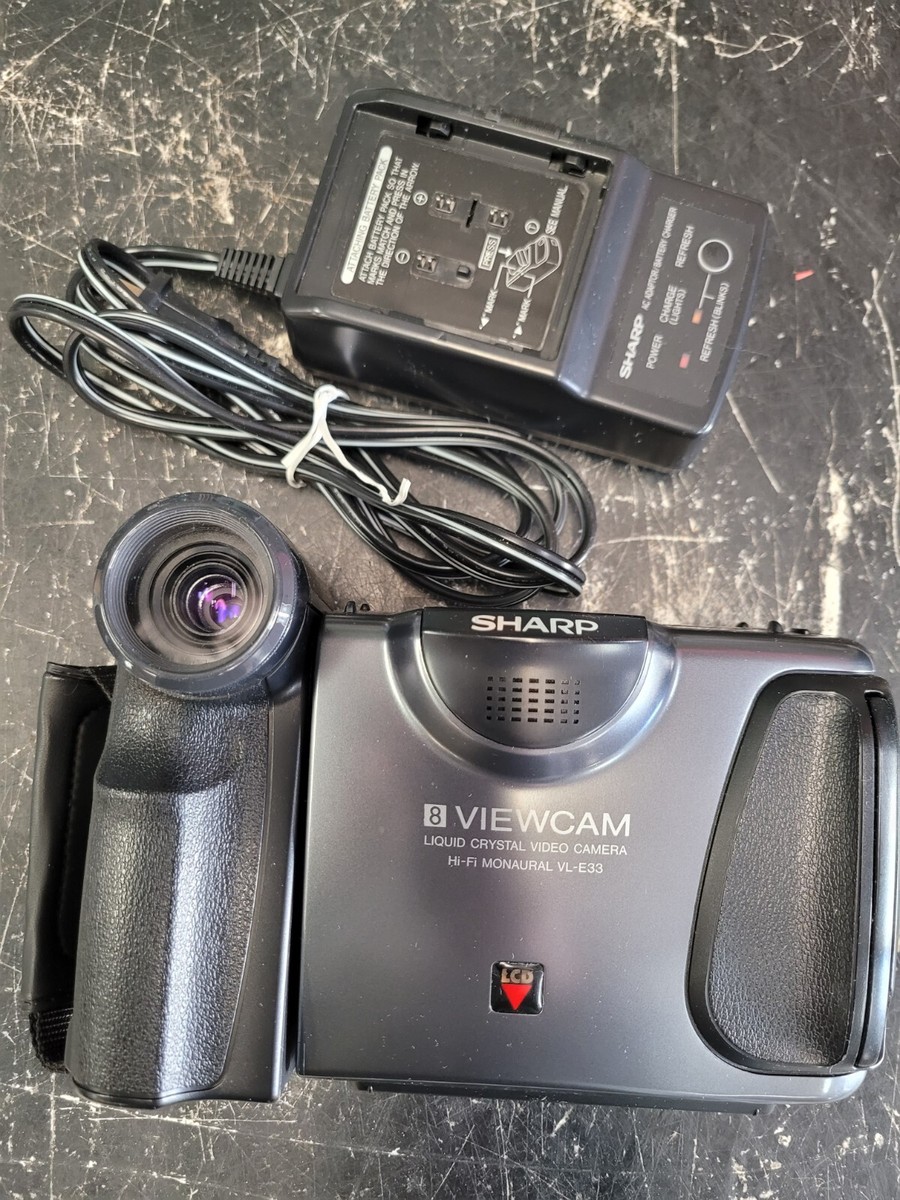 SHARP Video8 VIEWCAM VL-EL300 ① Sharp VL-E30 Viewcam - working, w/accessories (FC104-2 T0738