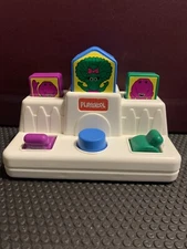 Vintage 1991 Playskool Barney & Baby Bop Mini Pop Up Learning Toddler Toy Game